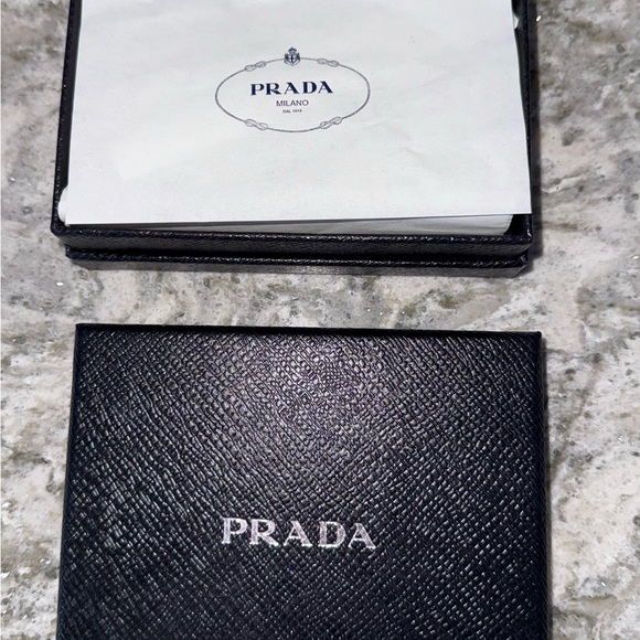 Prada Saffiano Leather Card Holder - Picture 7 of 8